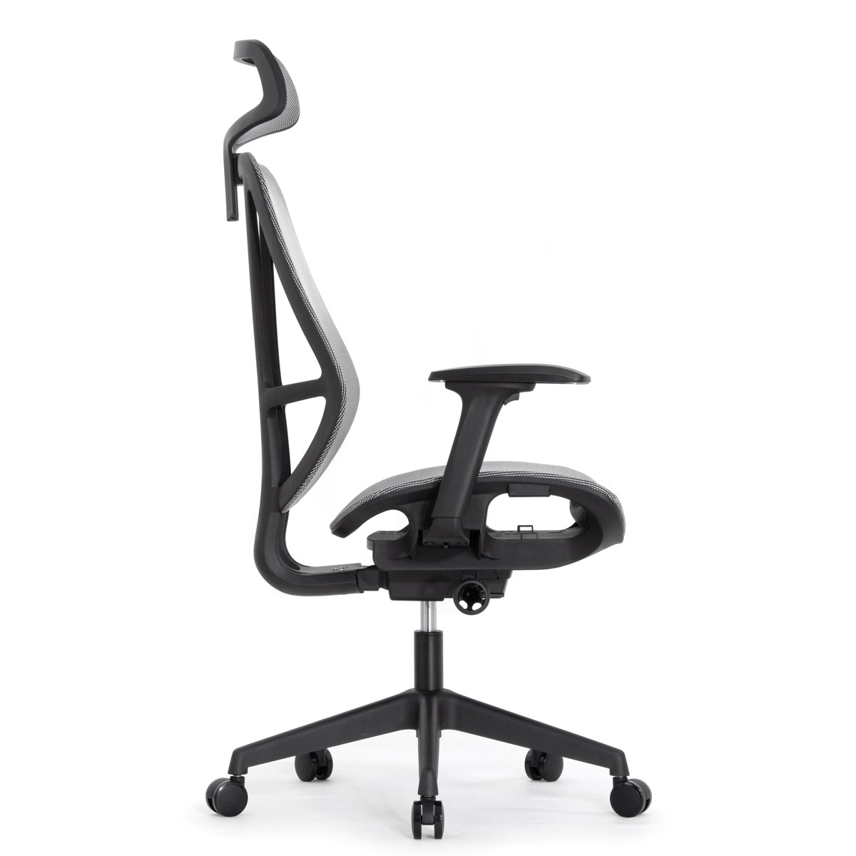 Эргономичное кресло Falto HOP ECO (удлинённое сиденье, сетка, серый)