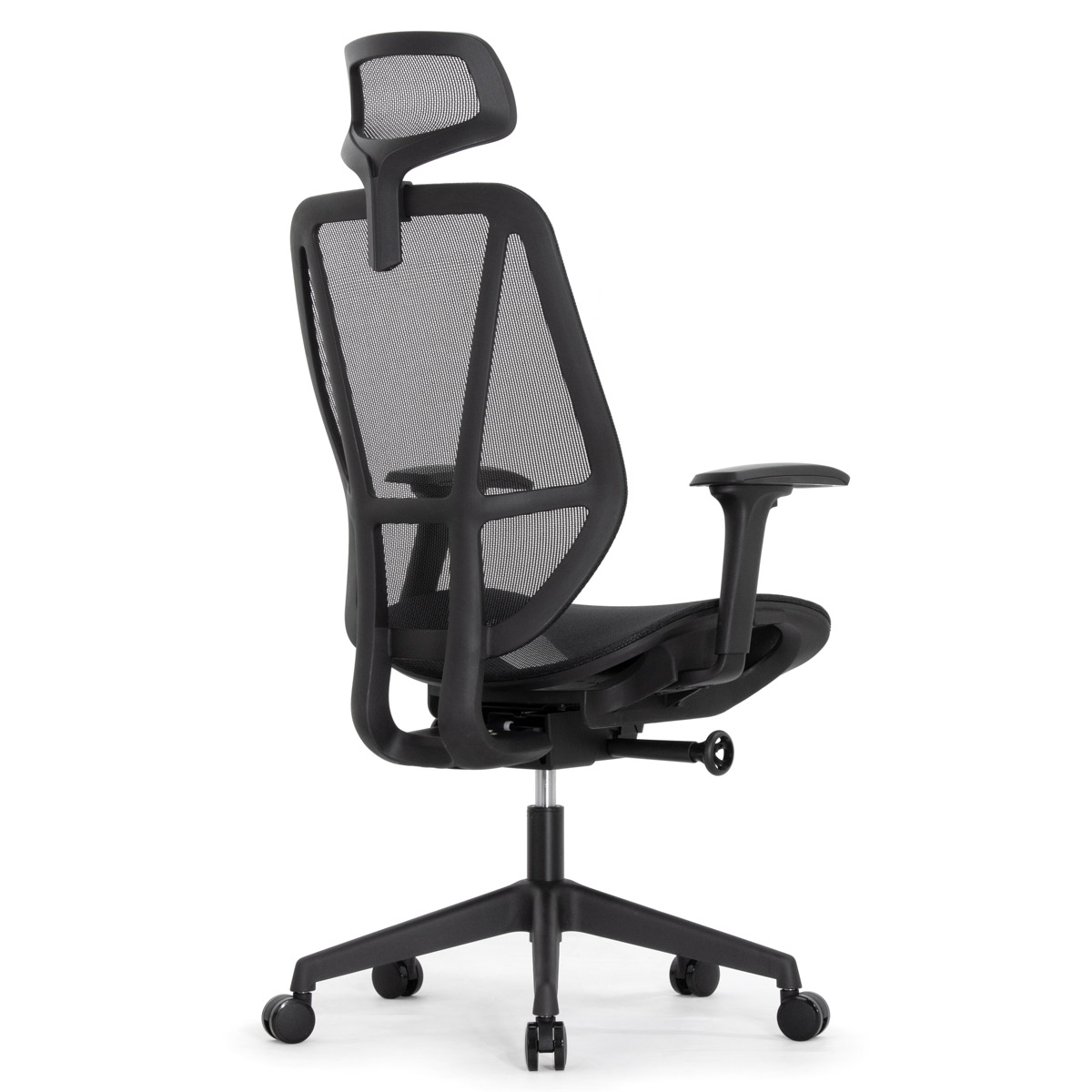 Эргономичное кресло Falto HOP ECO (удлинённое сиденье, сетка, чёрный)