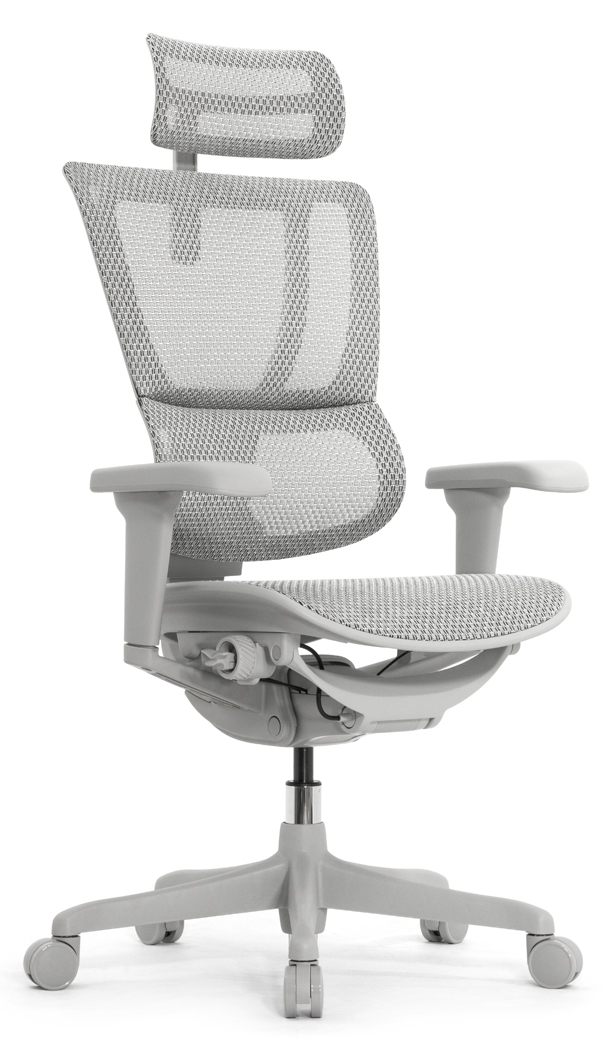 Эргономичное кресло Falto IOO Ultra (наклон вперёд, сетка, серый)