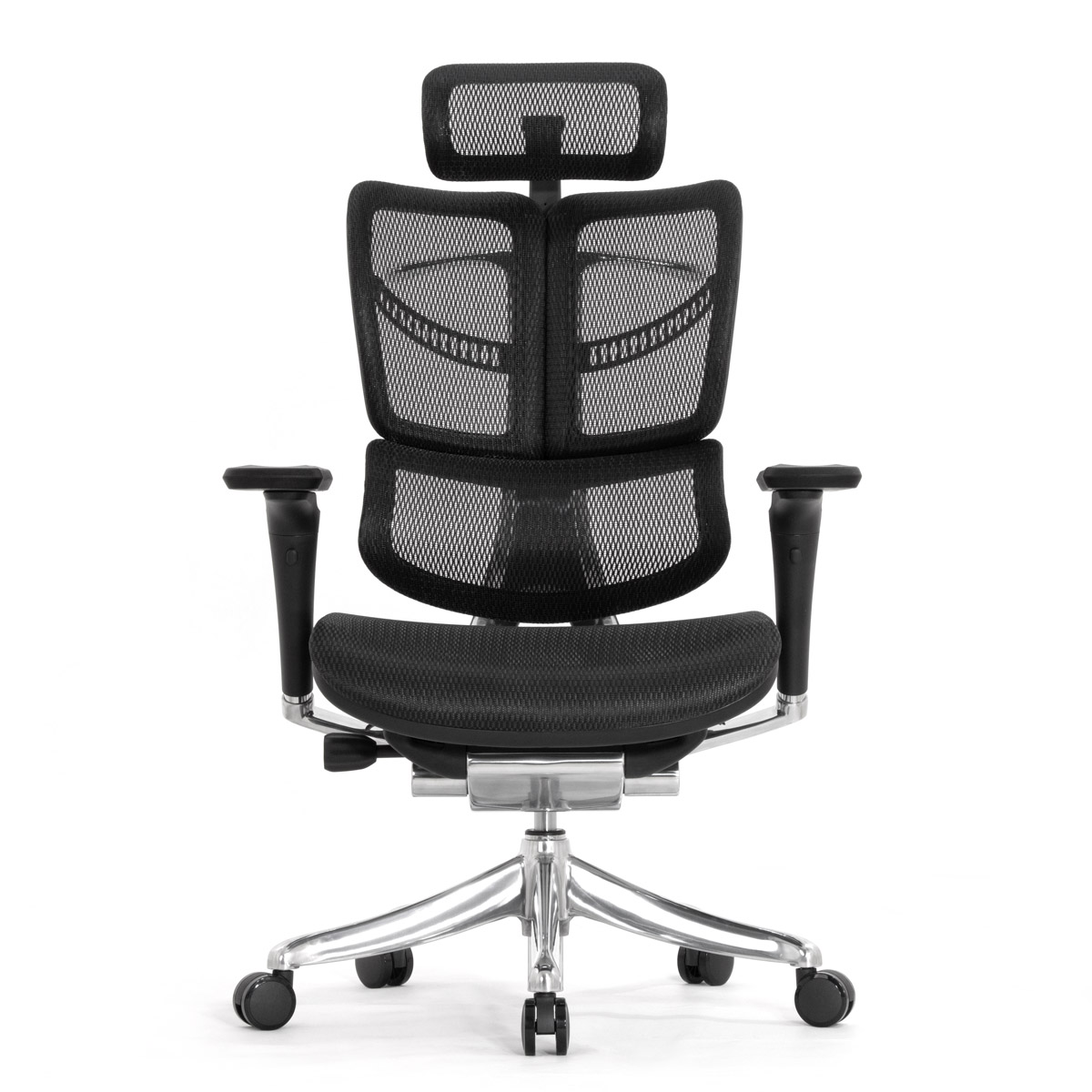 Анатомическое кресло Falto Fly 2 (динамичный подголовник, подлокотники 6D (360), сетка, чёрный)