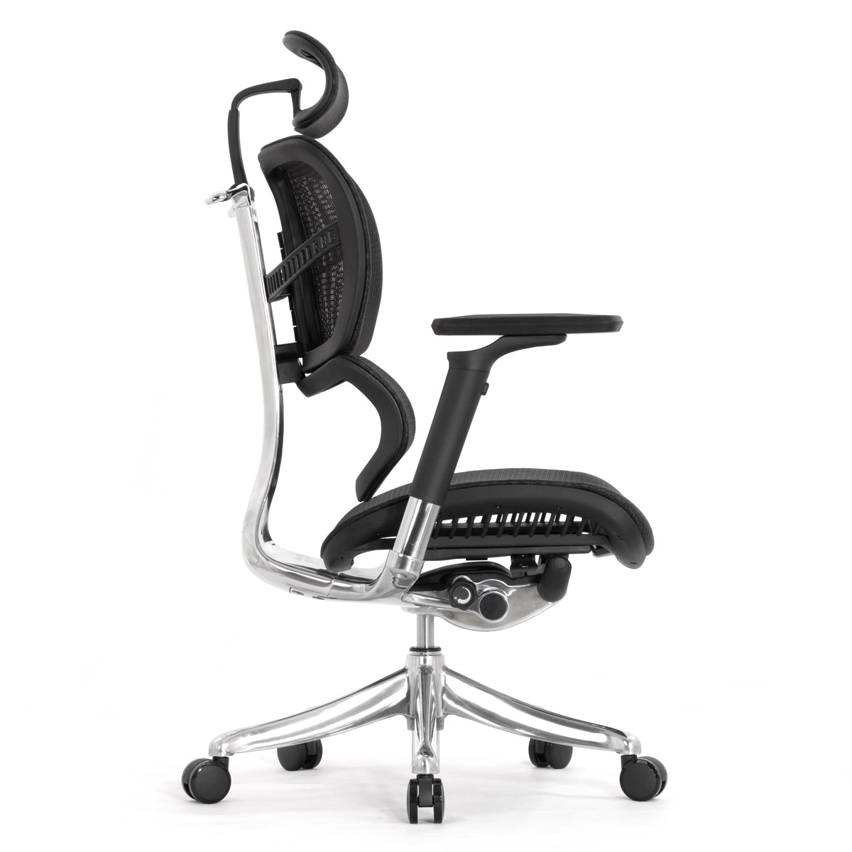 Анатомическое кресло Falto Fly 2 (динамичный подголовник, подлокотники 6D (360), сетка, чёрный)