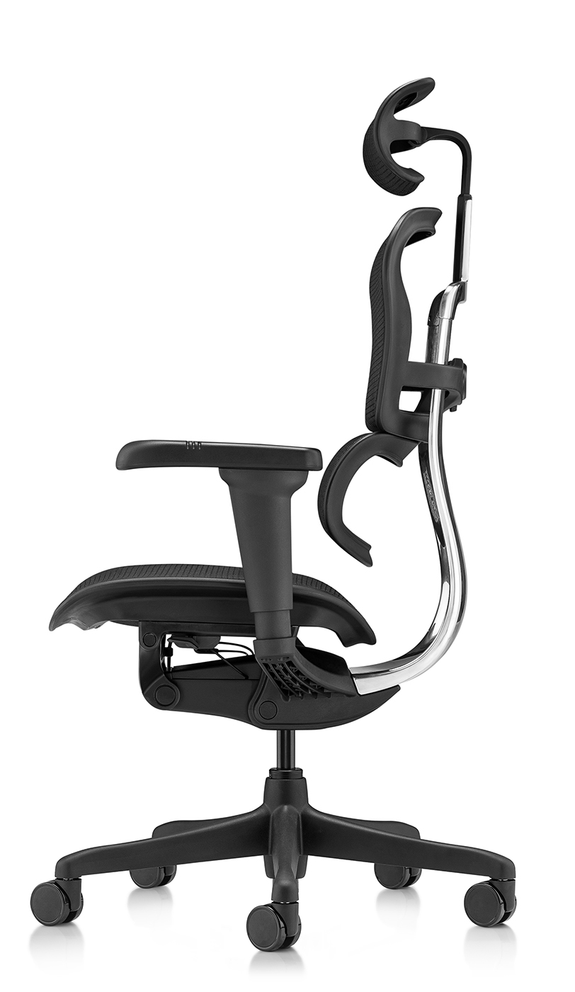 Эргономичное кресло Falto Ergohuman 2 Ultra (наклон вперёд, сетка, чёрный)