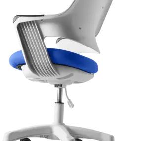 Детское эргономичное кресло Falto ROBO (слайдер сиденья, подножка, ткань, синий)