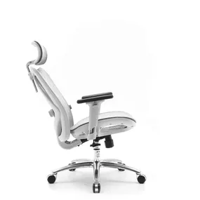 Эргономичное кресло Falto Viva Air (2D поясничный упор, сетка, каркас серый, серый)