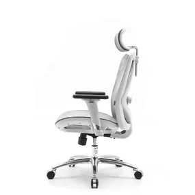 Эргономичное кресло Falto Viva Air (2D поясничный упор, сетка, каркас серый, серый)