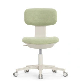 Эргономичное кресло Falto Rookie Plus (поворот спинки, ткань, каркас светлый, зелёный)
