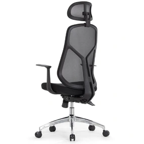 Эргономичное кресло Falto КУРАЖ LUX (сетка, ткань, чёрный)