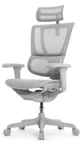 Эргономичное кресло Falto IOO Ultra (наклон вперёд, сетка, серый)