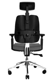 Ортопедическое кресло Falto ALPHA (корсетная спинка, ткань, тёмно-серый)