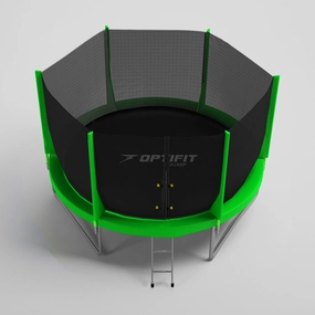 Батут Optifit Jump 8 ft 2.44 м, зеленый